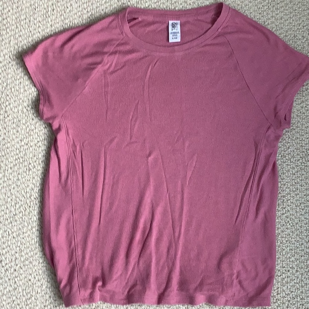 Athleta Girls rose pink top size L (12)